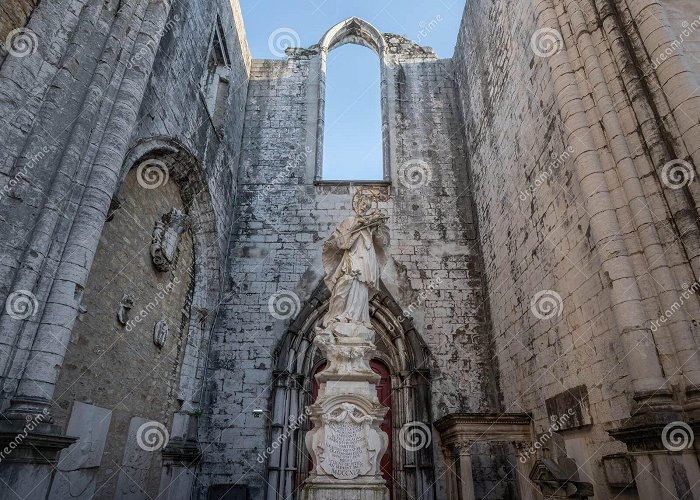 Convento do Carmo John of Nepomuk Statue from Old Alcantara Bridge at Carmo Convent ... photo