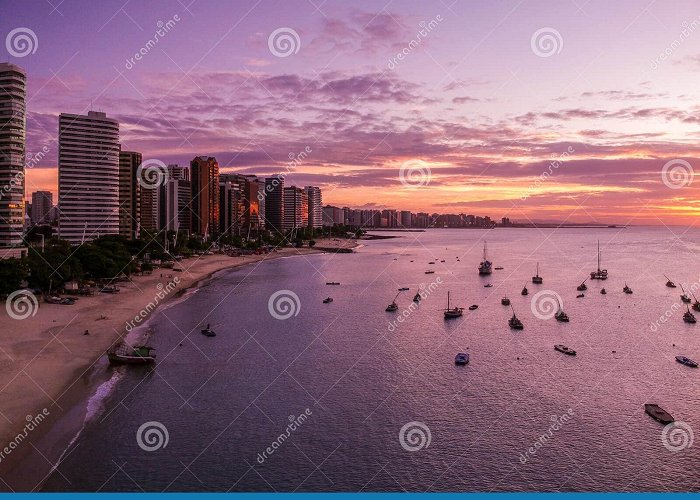 Mucuripe Beach Amazing Sunset in Mucuripe Beach. Fortaleza Ceara, Brazil Stock ... photo