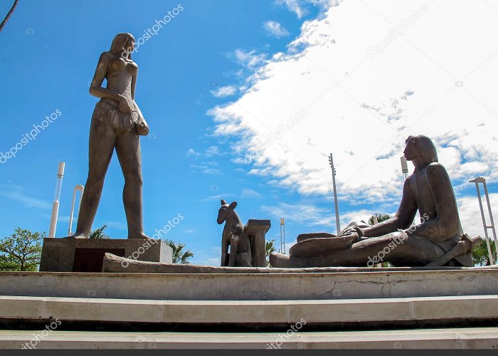 Mucuripe Beach Statue Symbolizing Iracema Mucuripe Martin Jaci Moacir Square City ... photo