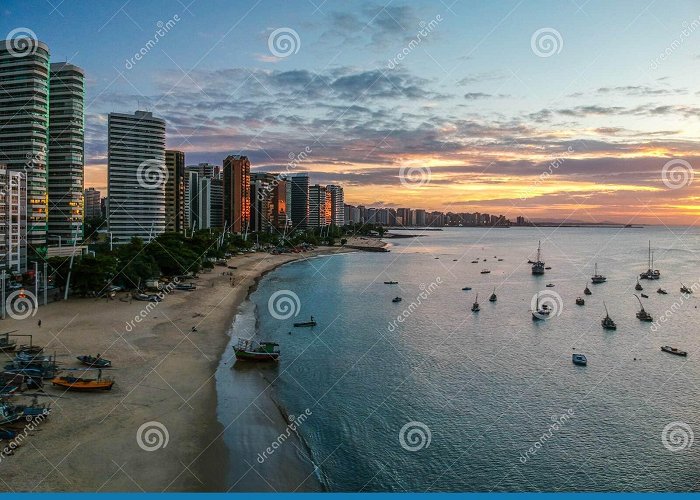 Mucuripe Beach Amazing Sunset in Mucuripe Beach. Fortaleza Ceara, Brazil Stock ... photo