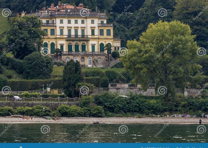 Villa Pallavicino Park The Beautiful Villa Pallavicino and Its Park Seen from Lake ... photo