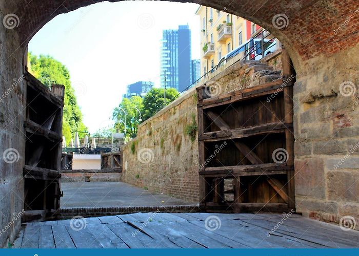 San Leonardo Milan, Italy, Naviglio of San Marco and Hydraulic System of ... photo