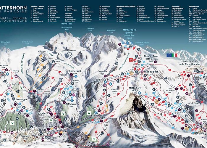 Monterosa Piste maps to Monterosa | thealps.com photo
