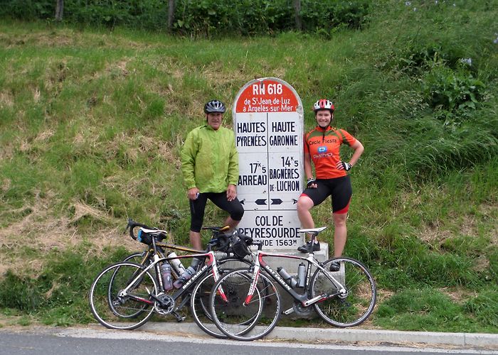 Col de Peyresourde Top of Col de Peyresourde, a mountain pass situated on the D618 ... photo
