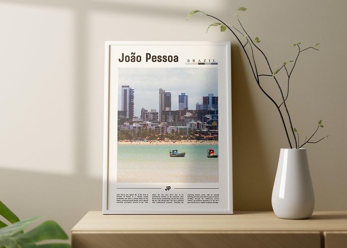 Historic Centre João Pessoa Poster, João Pessoa Print, João Pessoa Wall Art, South ... photo