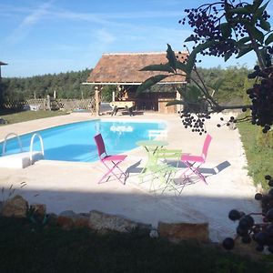 chambre d’hôtes spacieuse avec piscine et grande salle de bain Acomodação com café da manhã Mostuéjouls Exterior photo