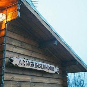 Arngrimslundur Log Cabin - Cabin 3 Vila Fludir Exterior photo