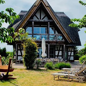 Landhaus Am Achterwasser Mit Bootssteg Grussow Exterior photo