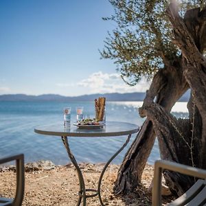 Traditional Stone House In Seafront Olive Grove A Vila Alyfanta Exterior photo