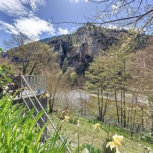 Gorges Du Tarn : Charmant Gite Avec Vue Sur Le Tarn Vila Sainte-Énimie Exterior photo