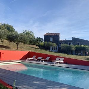 Maison Spacieuse Avec Piscine A Saint Lager Bressac Vila Exterior photo