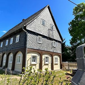 Ferienhaus Hexe Mit Whirlpool, Sauna, Garten Vila Großschönau Exterior photo