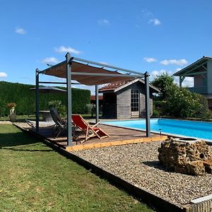 Gite Ferme Equestre Avec Piscine Vila Castex  Exterior photo