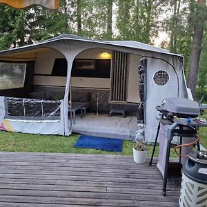 Cozy Private Caravan On Our Lawn Hotel Luleå Exterior photo