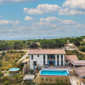 5-Star Luxury Hilltop House With Heated Salt Pool And Hot Tub, Close To Carcassonne Aragon Exterior photo