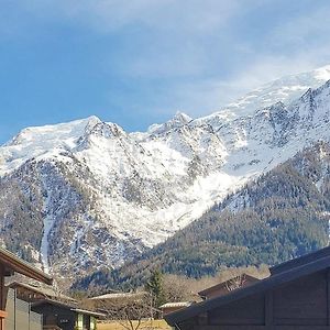 La Griaz - Chaleureux Et Cosy -Vue Sur Les Montagnes - Grand Balcon Apartamento Les Houches Exterior photo