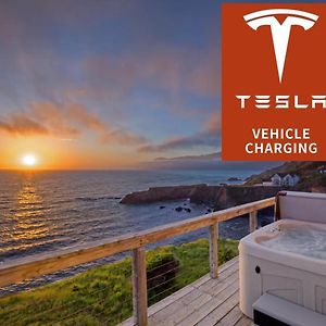 Exquisite Oceanview! By Oceanviewhottubs Oceanfront! Shelter Cove, Ca Tesla Ev Station Apartamento Exterior photo