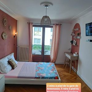 Belle Chambre Avec Balcon Prive - 3 Mins Gare Annemasse - Geneve Acces Direct Apartamento Exterior photo