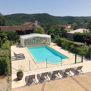 Maison Charmante Avec Vue Sur La Montagne A Saint Gery + Piscine Vila Exterior photo